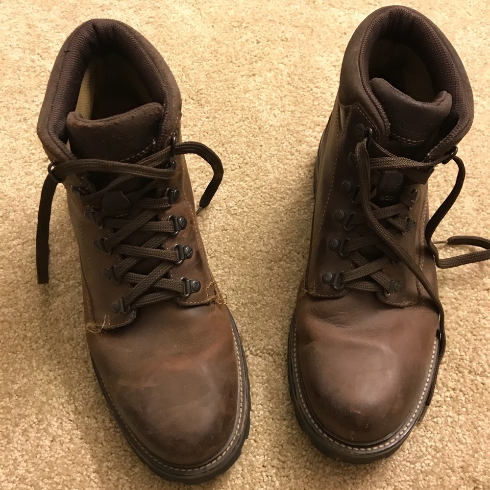 EUC Timberland Men’s brown boots, size 12